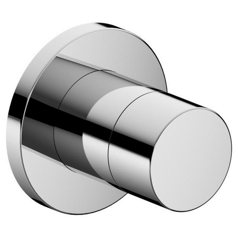 Stopkraan-inbouw m. ronde rozet (1-uitgang) 59541010001