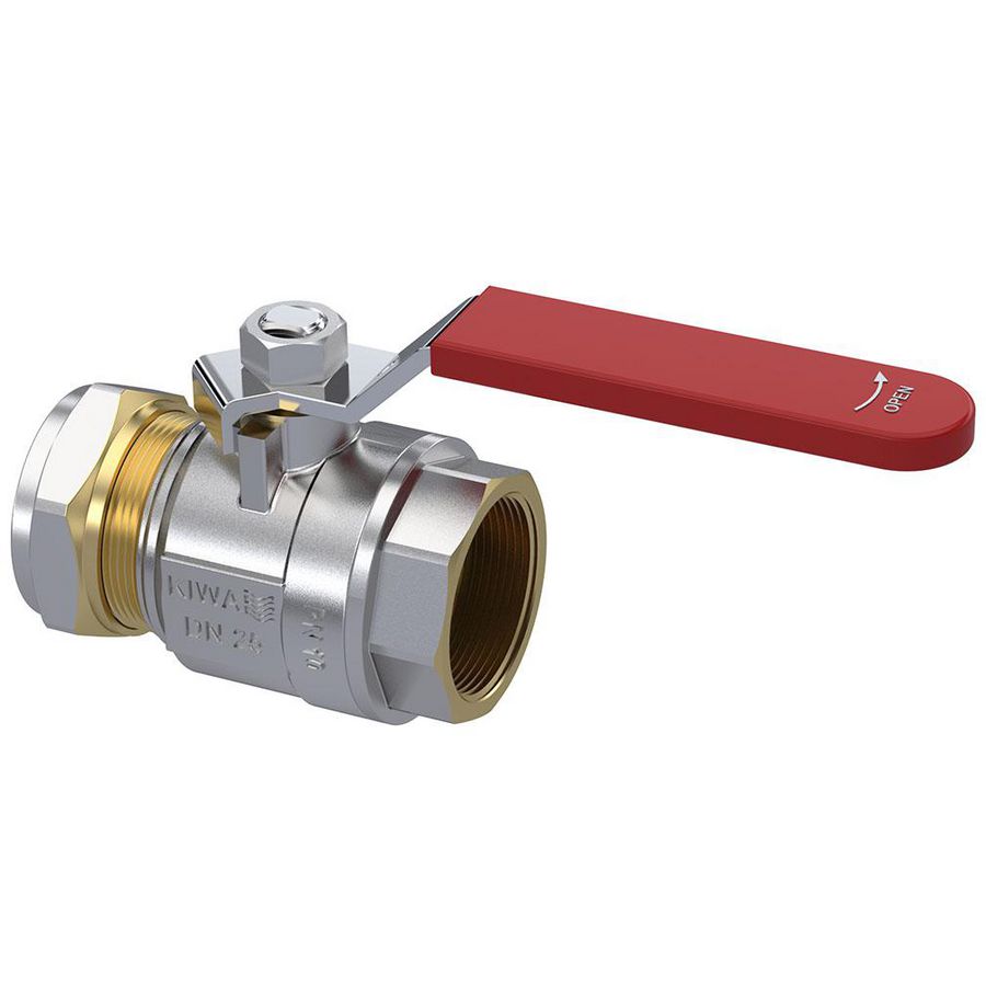Kogelkraan  S28/28 mm knel x 1" bi. /DN25 / PN1 VVE=36
