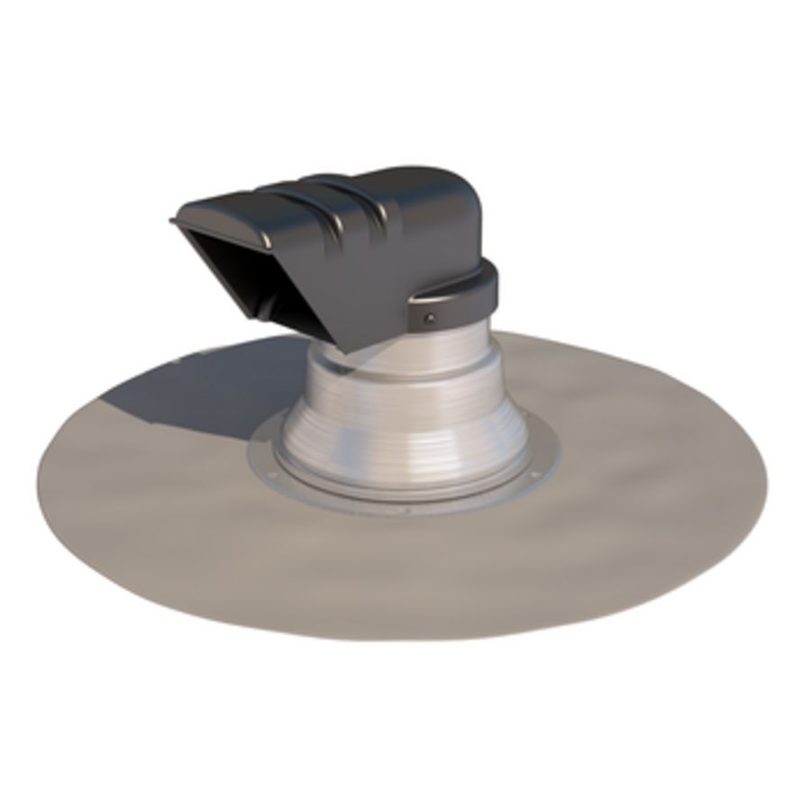 Kabel- en leidingdoorvoer plakplaat platdak Solar incl. Armourplan SM rondel (PVC)