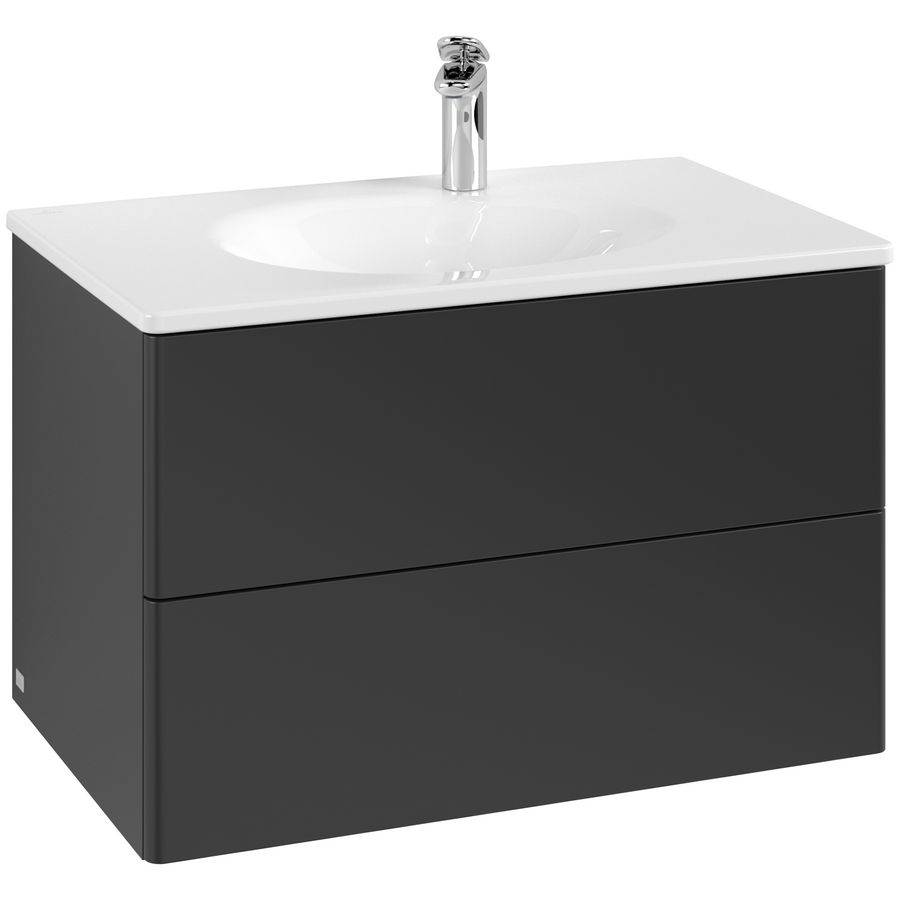 Wastafelonderkast Antao 788x504x496mm Black Matt Lacquer K04000PD