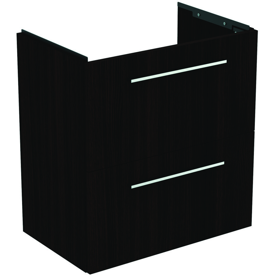 Wastafelmeubel I.LIFE-S 60cm 2x la coffee donker eiken