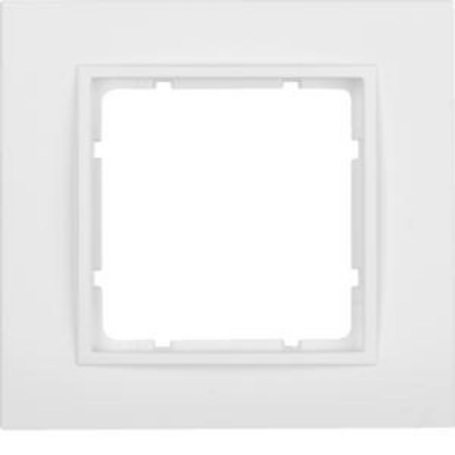 Afdekraam 1-v berker B.7 polarwit mat