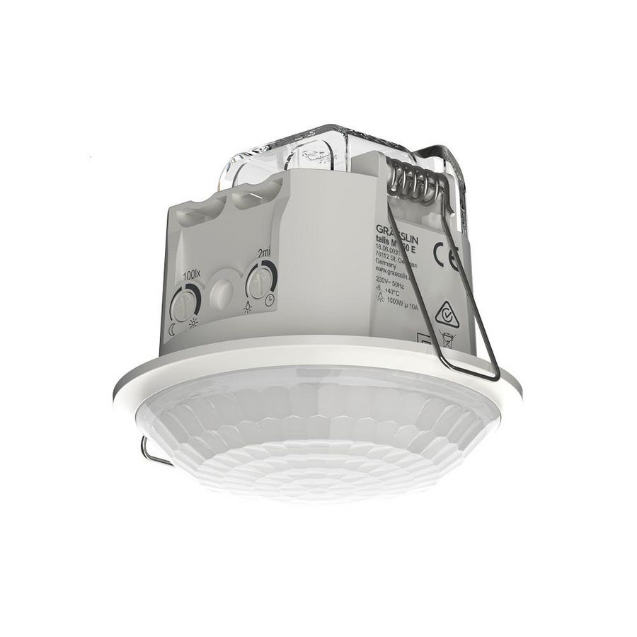 Bewegingsmelder PIR plafondinbouw 360gr. diam.6m