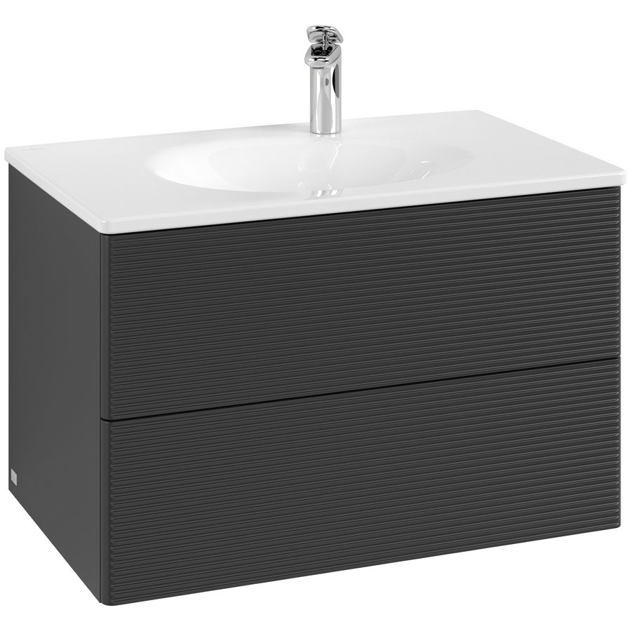 Wastafelonderkast Antao 788x504x496mm Black Matt Lacquer K04100PD