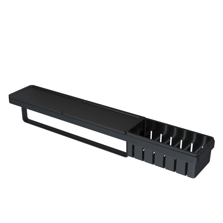 Planchet met h.houder+d.mand 630mm zwart FRAME FULL BLACK