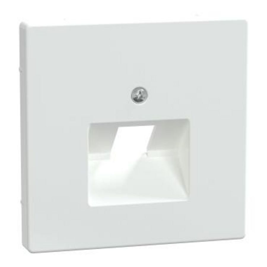 Centraalplaat RJ45 enkelvoudig Lotuswit SysD