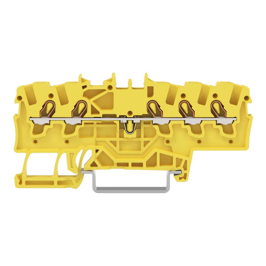 5-draads rijgklem 1,5mm² voor Ex e II geel VVE=20