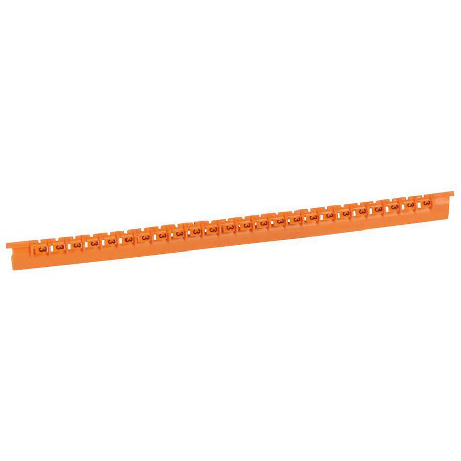 Codeerteken cijfer 3 oranje MemoCab VVE=600