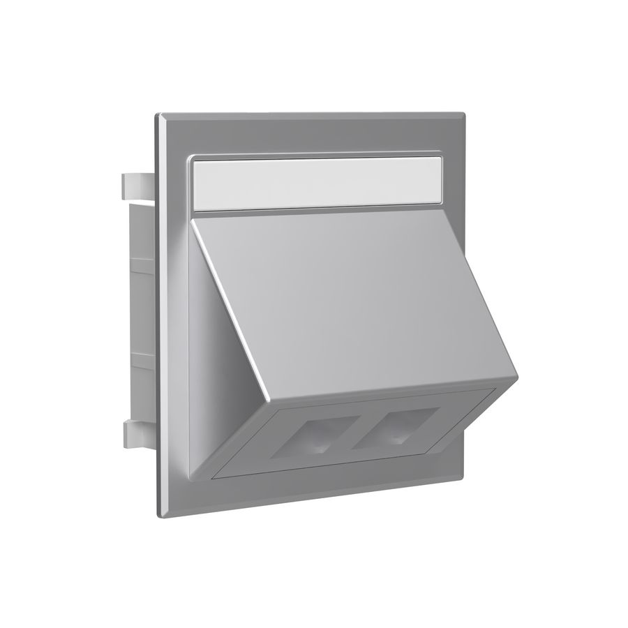 STAGO DATA DUBBEL GEHOEKT EXCL KEYSTONES ZILVER