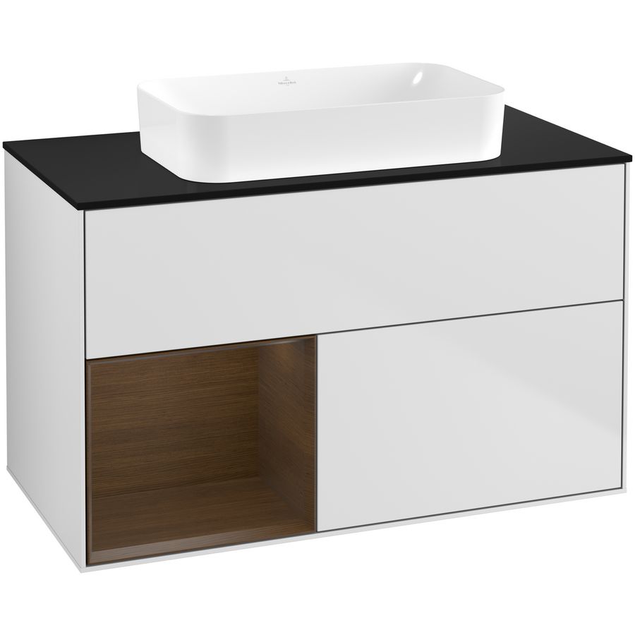 Wastafelonderkast Finion 1000x603x501mm White Matt Lacquer G652GNMT