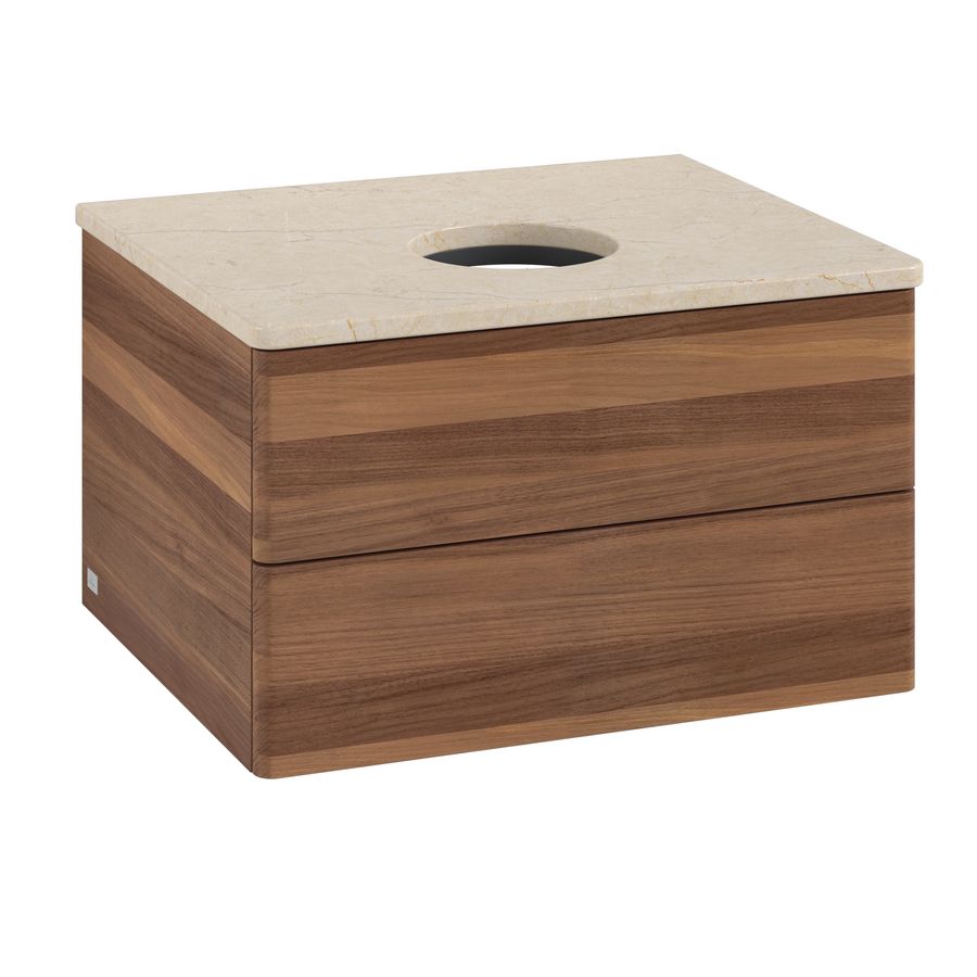 Wastafelonderkast Antao 600x360x500mm Warm Walnut L18013HM