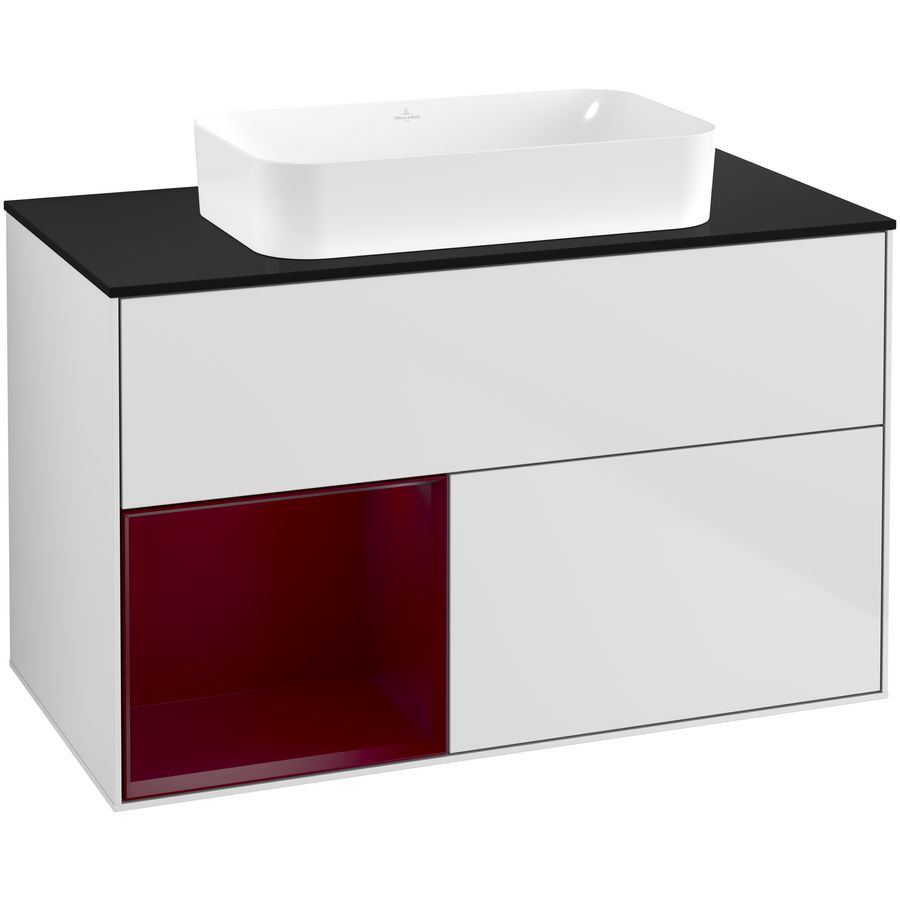 Wastafelonderkast Finion 1000x603x501mm White Matt Lacquer G652HBMT