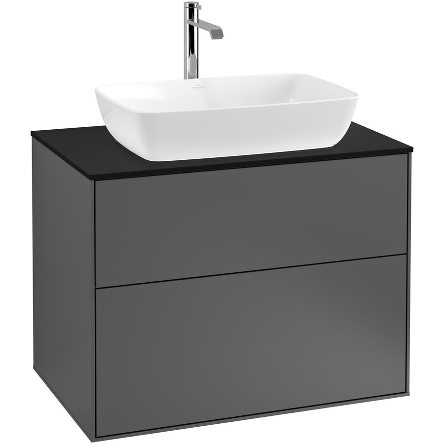 Wastafelonderkast Finion 800x603x501mm Antr. Matt Lacquer F75200GK