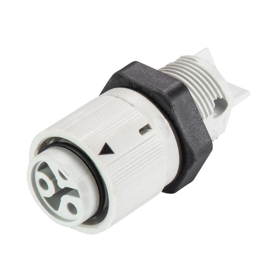 Schroef RST16I2 female chassis 2-polig lichtgrijs VVE=100