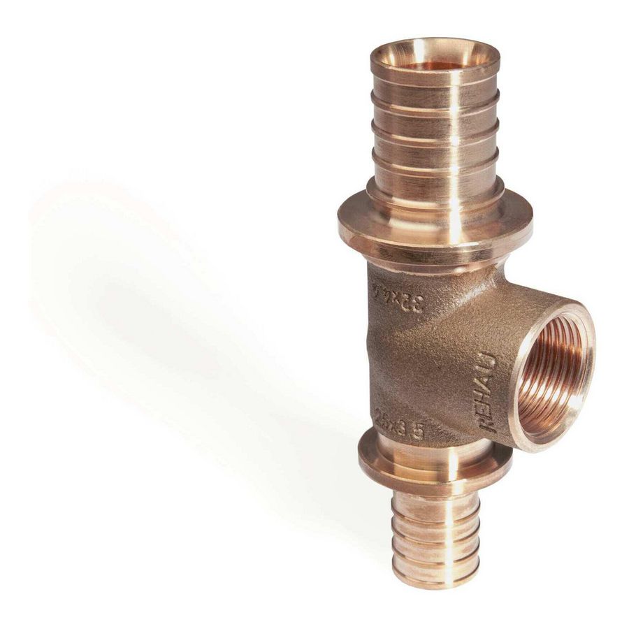 T-koppeling verlopend RAUTITAN RX+ schuif 32x3/4"bn.dr.x25mm