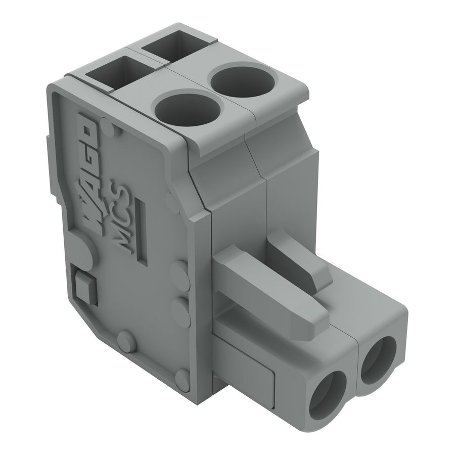 1-draads FE steker HA 2,5mm² grijs 232-202/026-000 VVE=100
