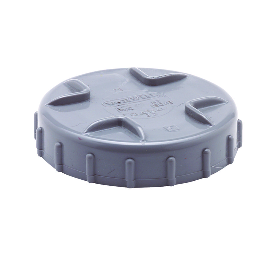 Wadal PVC Schroefdeksel 125mm grijs