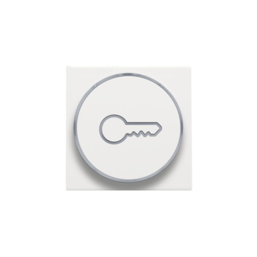 Afwerkingsset doorschijnende ring sleutelsymb. 6A white c.