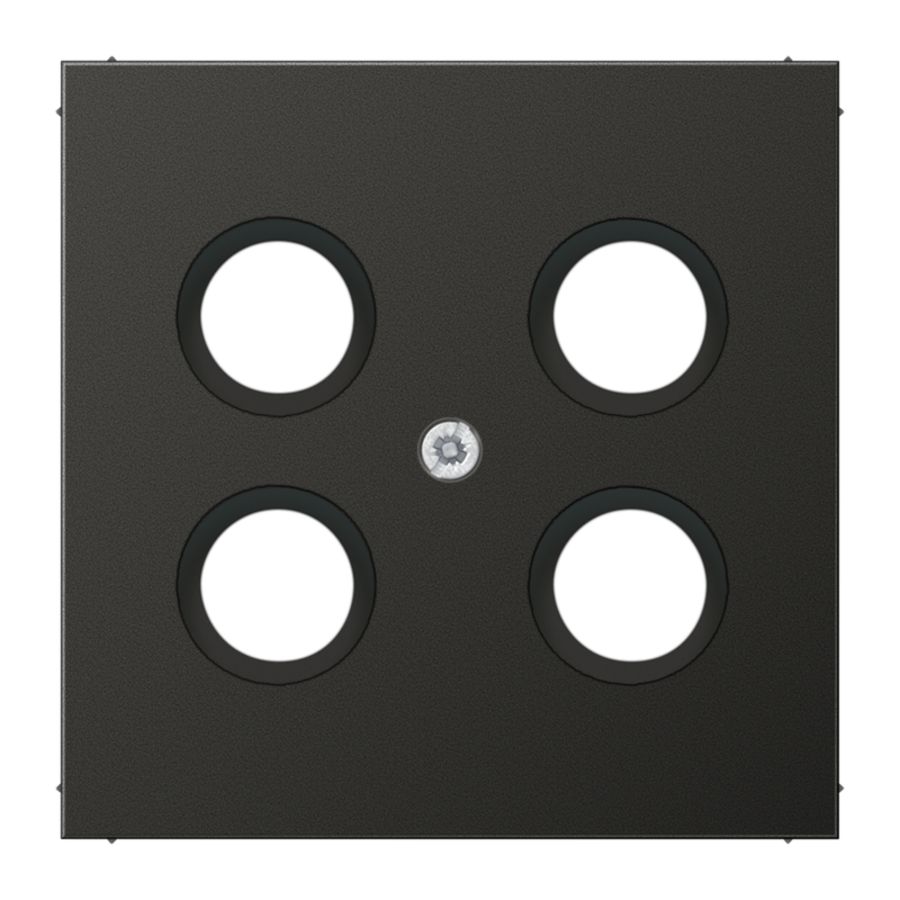 Afdekking antraciet voor SAT-TV LS