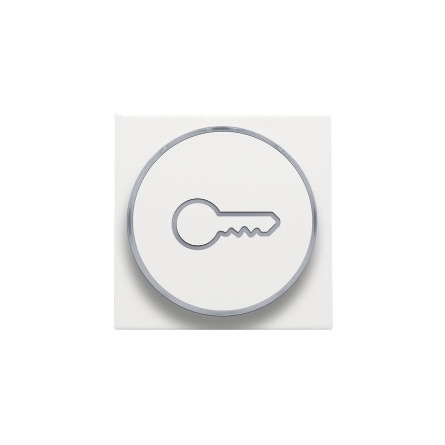 Afwerkingsset doorschijnende ring sleutelsymb. 6A white c.