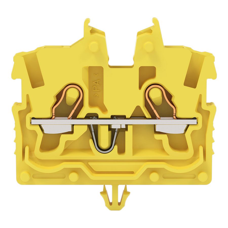 2-draads MINI-rijgklem bedieningsopening 1mm² geel 2050-316 VVE=100