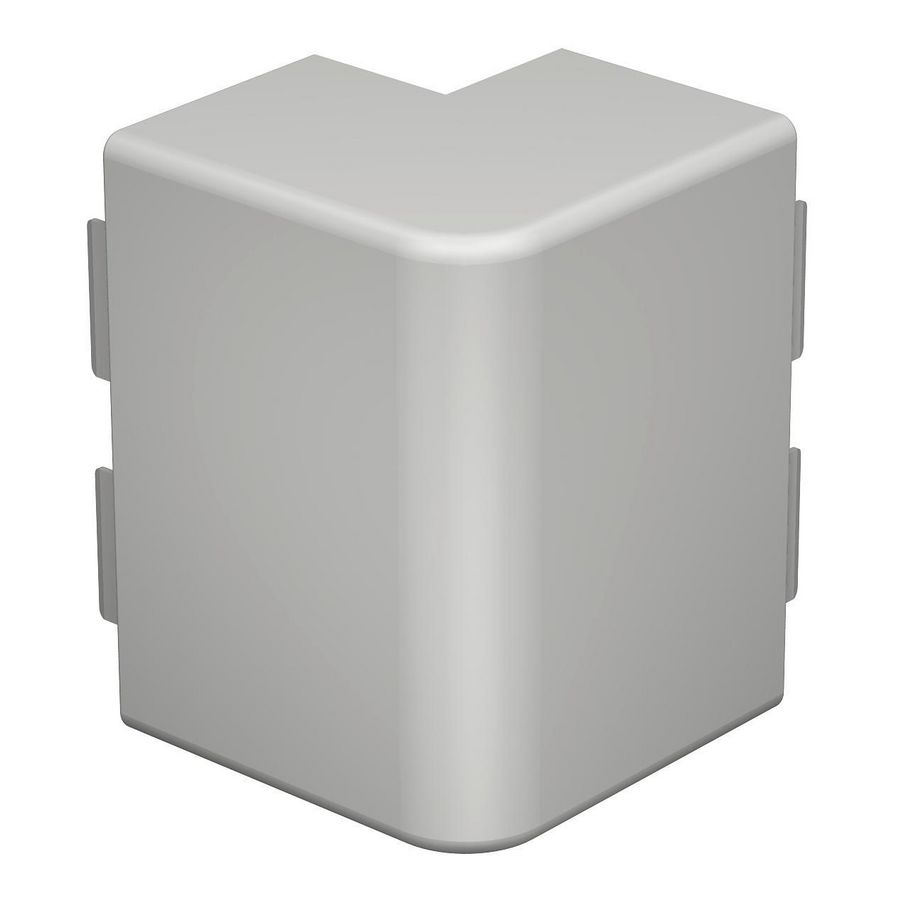 Buitenhoek 60x130mm polyvinylchlorid lichtgrijs VVE=2