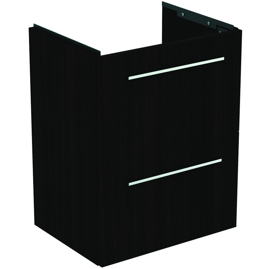 Wastafelmeubel I.LIFE-S 50cm 2x la coffee donker eiken