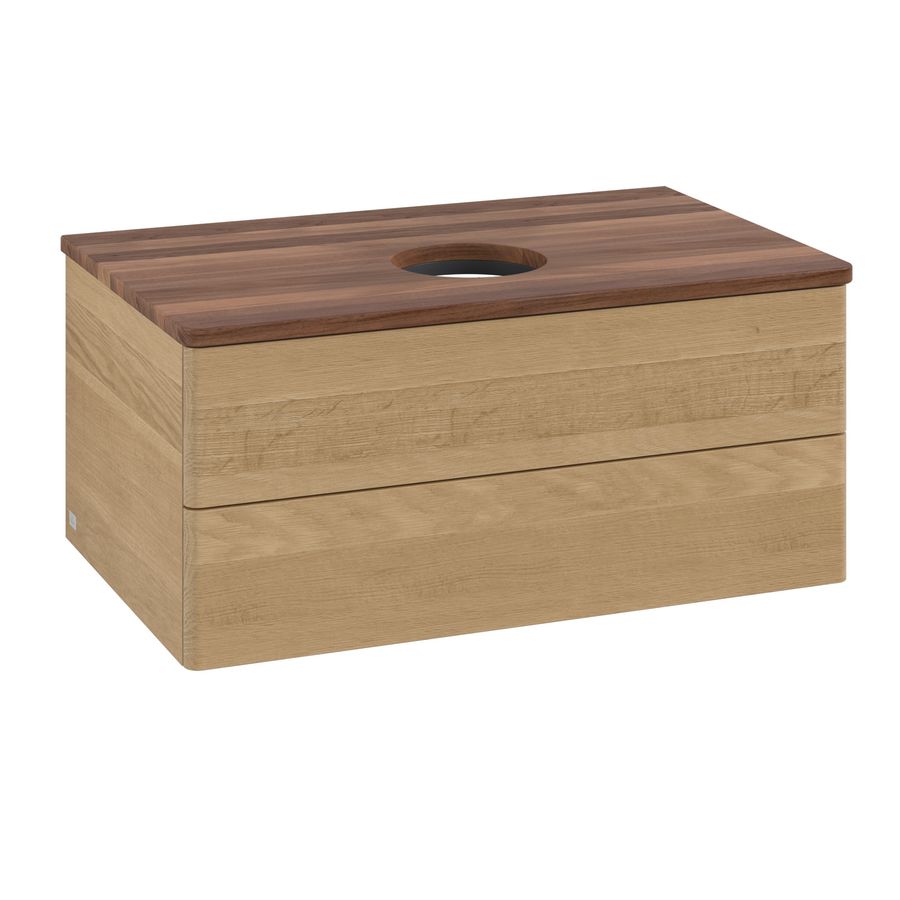 Wastafelonderkast Antao 800x360x500mm Honey Oak K19012HN