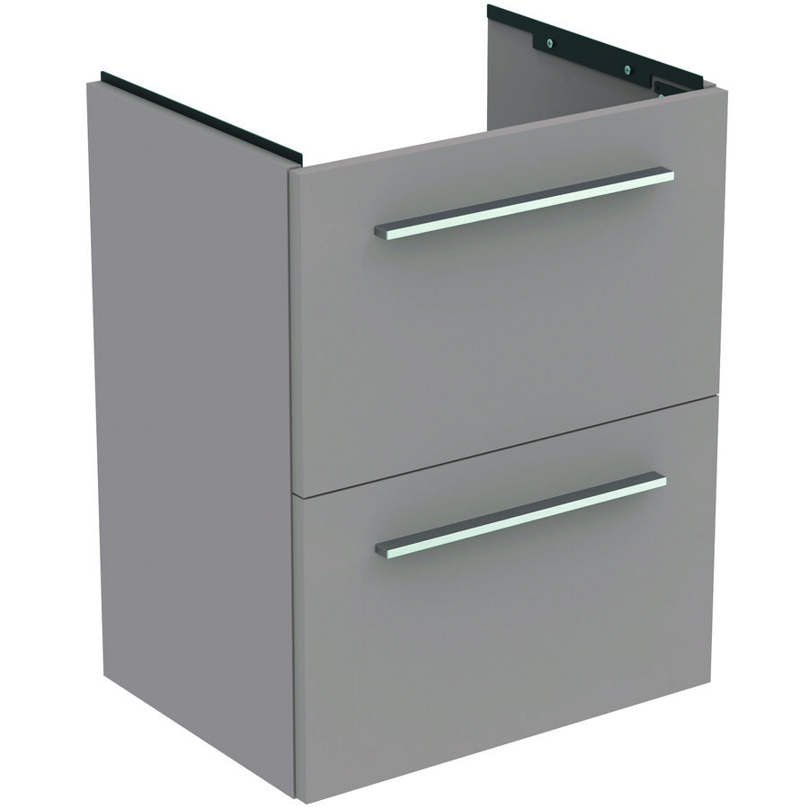 Wastafelmeubel I.LIFE-S 50cm 2x la mat lichtgrijs