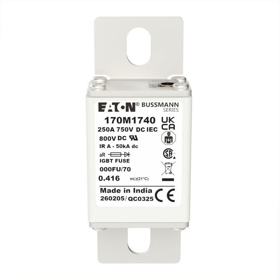Zekeringelement FUSE 250A 750V DC 000FN/70 AR CU VVE=5