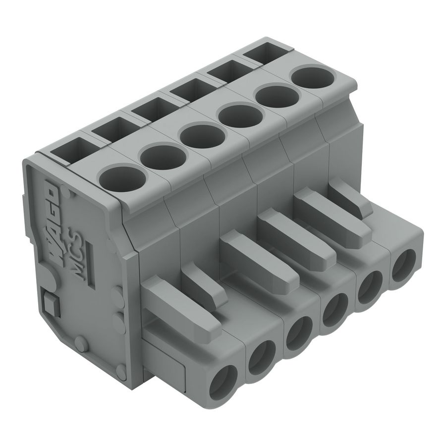 1-draads FE steker HA 2,5mm² grijs 232-206/026-000 VVE=50