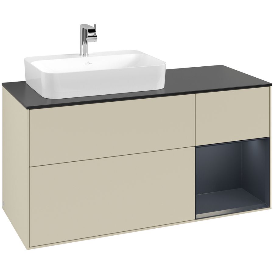 Wastafelonderkast Finion 1200x603x501mm S.Grey Matt Lacquer G402HGHJ
