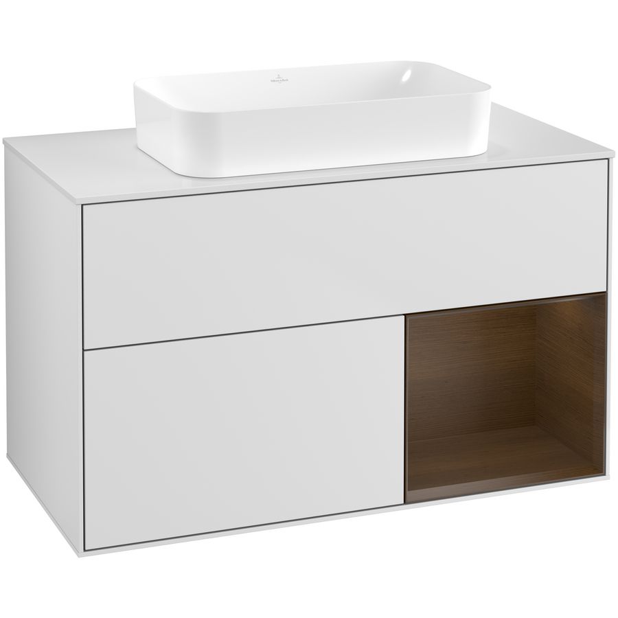 Wastafelonderkast Finion 1000x603x501mm White Matt Lacquer G661GNMT