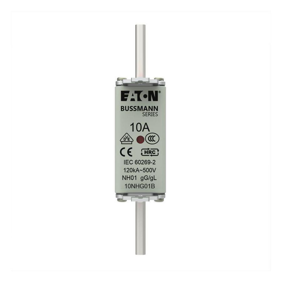 Zekering laagsp. 10A AC 500V NH01 gL/gG dubbele meld VVE=3