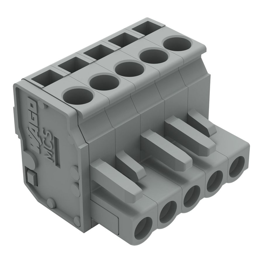 1-draads FE steker HA 2,5mm² grijs 232-205/026-000 VVE=100