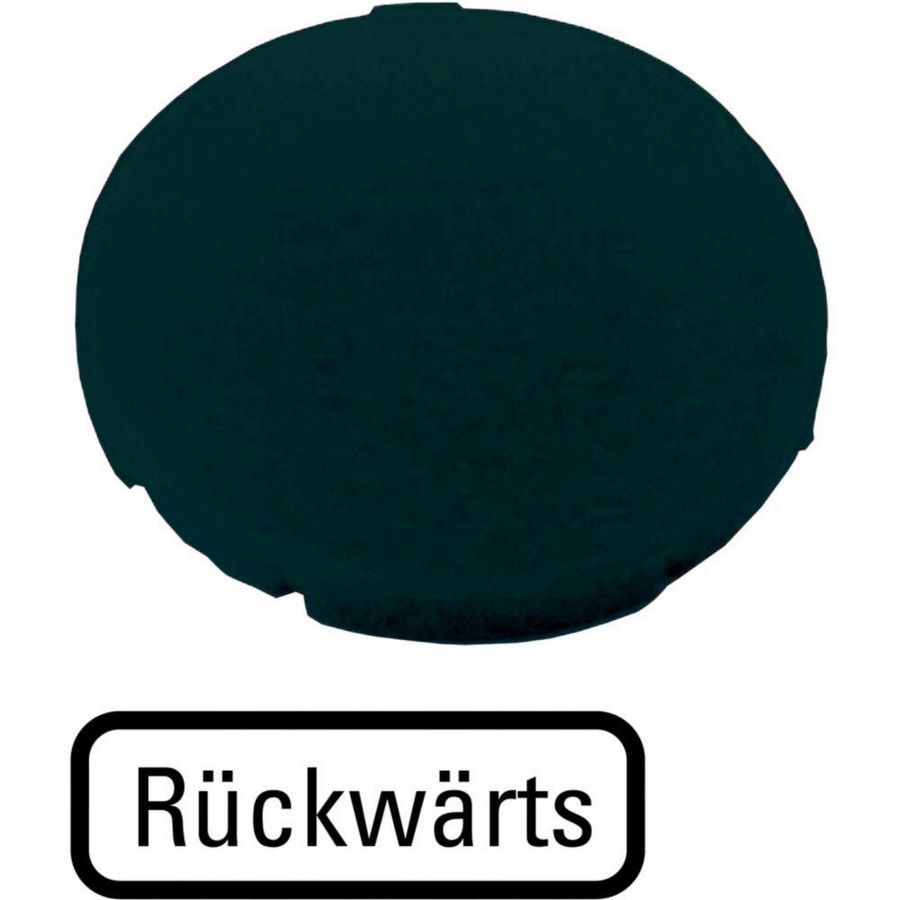 Indicatieplaatje vlak zwart "achterwaarts" VVE=10