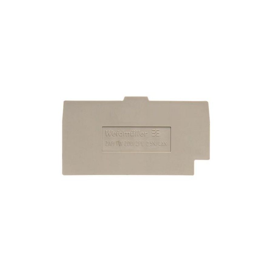 Afsluit- eindplaat (terminal) h:57.5mm b:1.5mm VVE=50