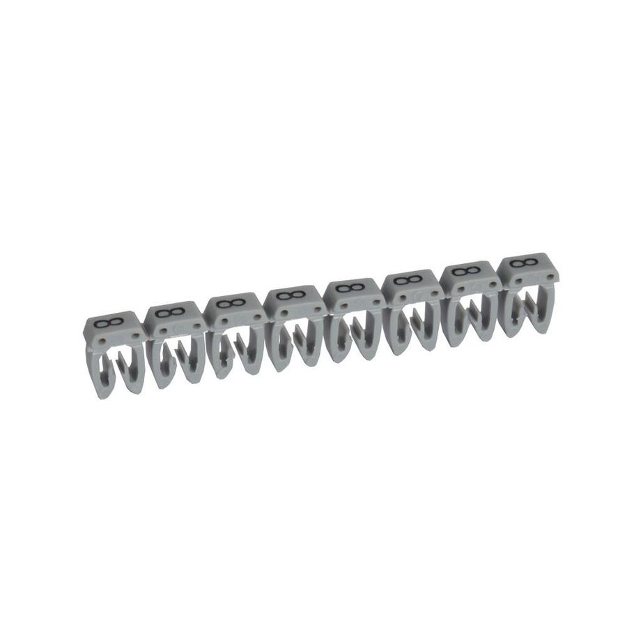 Codeerteken CAB 3 cijfer 8 grijs 1.5-2.5mm² VVE=1200