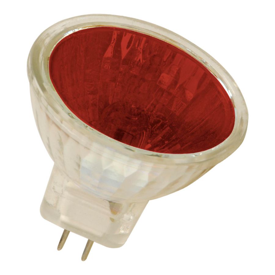 Laagvolt halogeenreflectorlamp MR11 GU4 12V 35W 30D rood