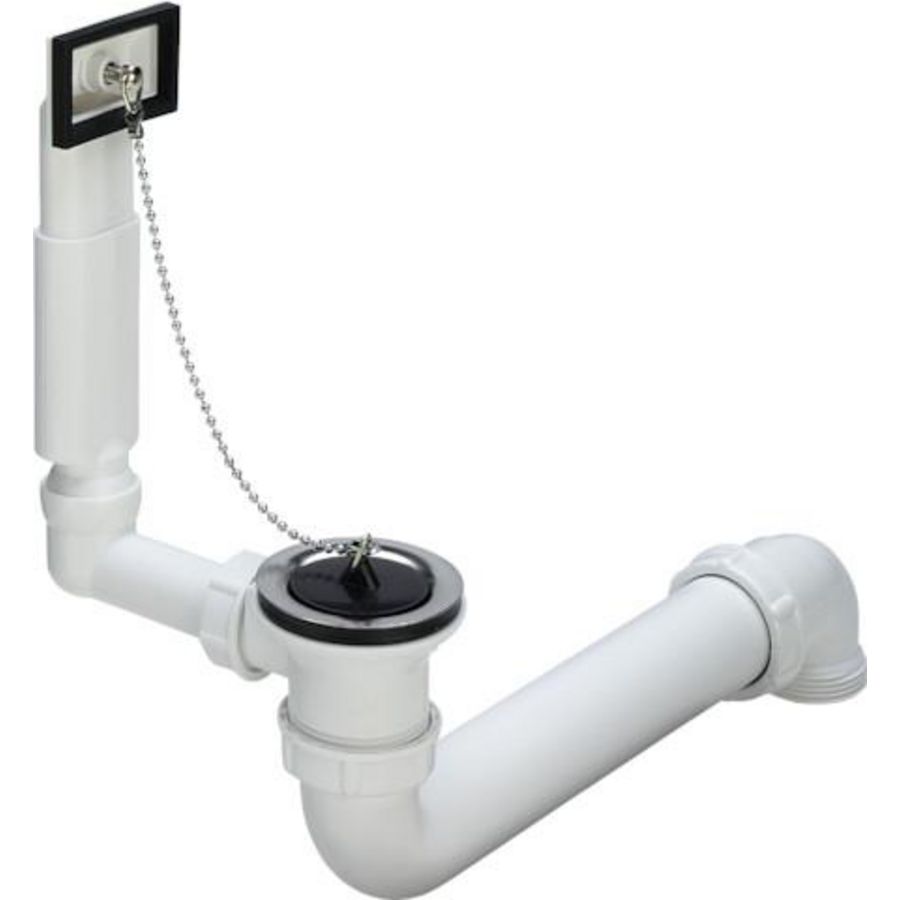 Af En Overloopgarnituur 1 1/2x70x1 1/2 kunststof/wit