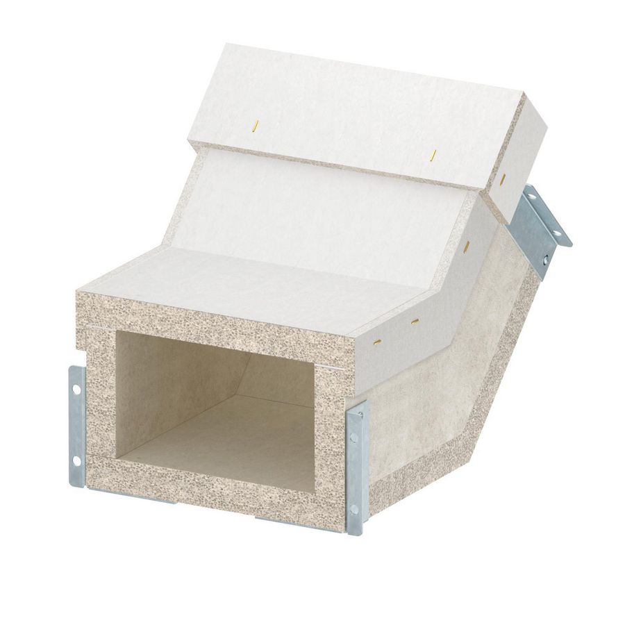 Verticale bocht stijgend EI60 voor PLCS D061220 200x120