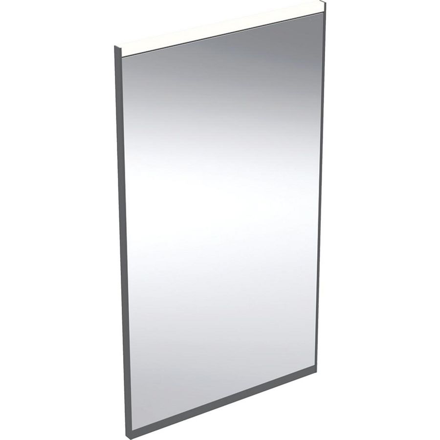 OPTION PLUS SQUARE spiegel 400x700mm (bxh) matzwart incl. in- en directe led-verlichting
