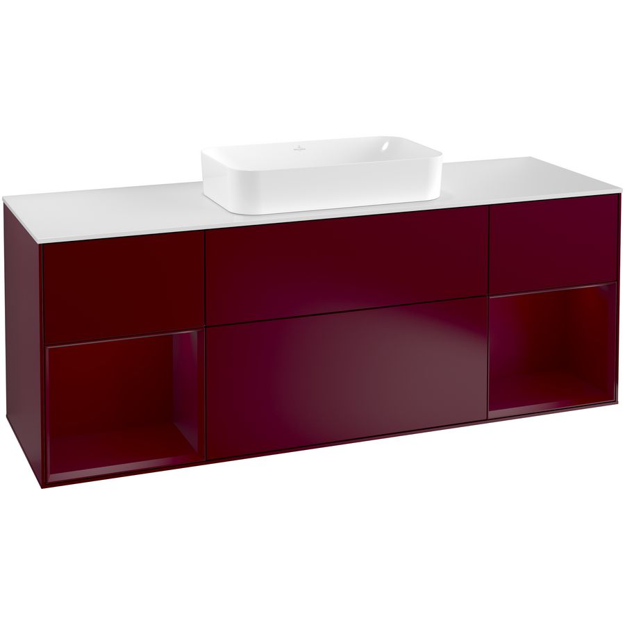 Wastafelonderkast Finion 1600x603x501mm Peony Matt Lacquer G331HBHB
