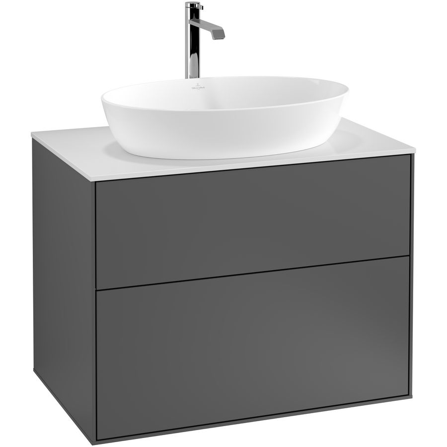 Wastafelonderkast Finion 800x603x501mm Antr. Matt Lacquer G75100GK