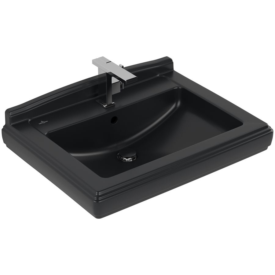 Wastafel Hommage 750x580mm Pure Black CeramicPlus  710175R7