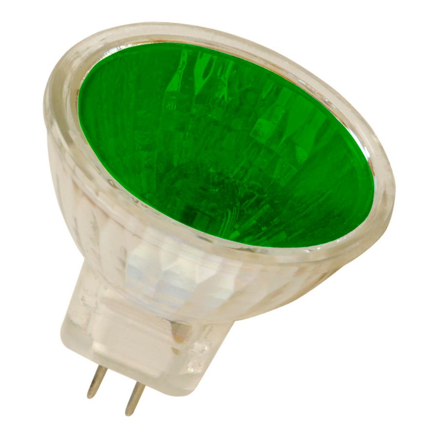 Laagvolt halogeenreflectorlamp MR11 GU4 12V 35W 30D groen