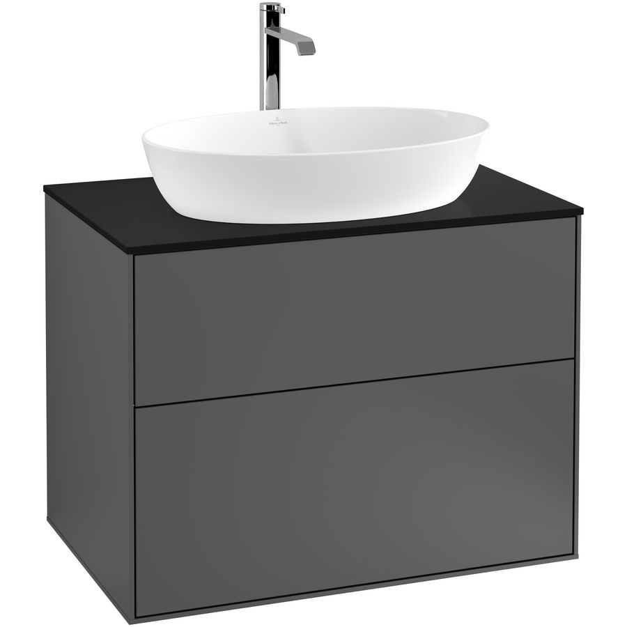 Wastafelonderkast Finion 800x603x501mm Antr. Matt Lacquer G75200GK
