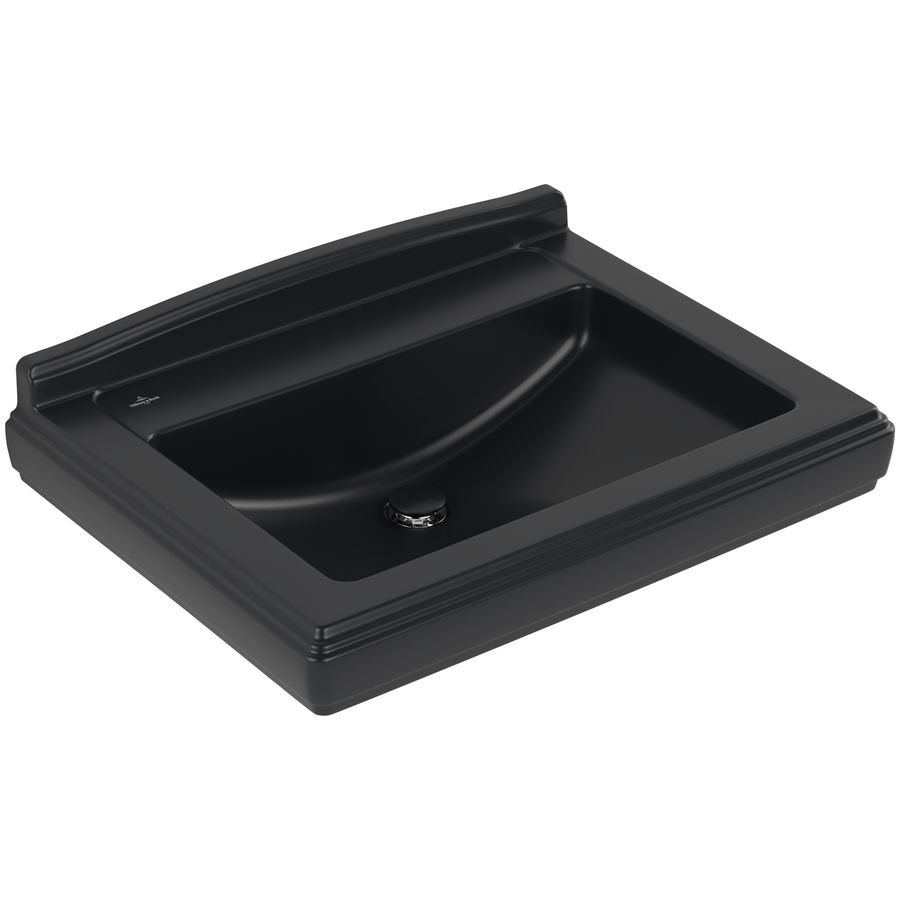 Wastafel Hommage 750x580mm Pure Black CeramicPlus  7101A1R7
