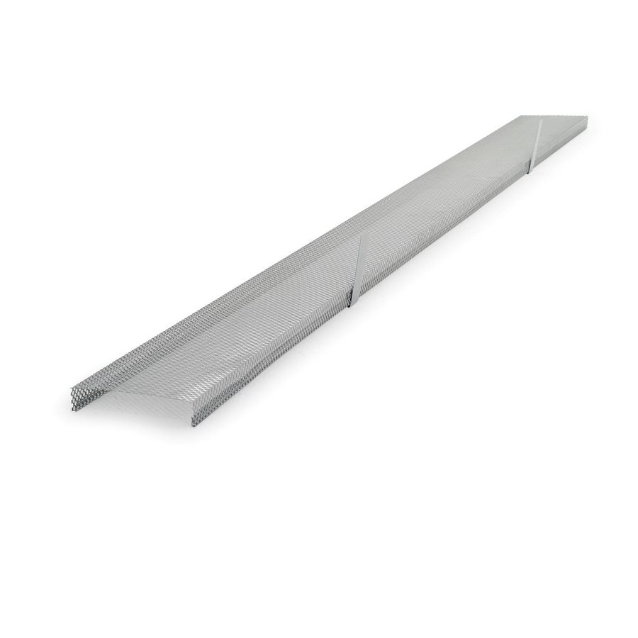 Set a 2 lengte's zinken HWA gootbladvanger M37 (totaal 4mtr.)