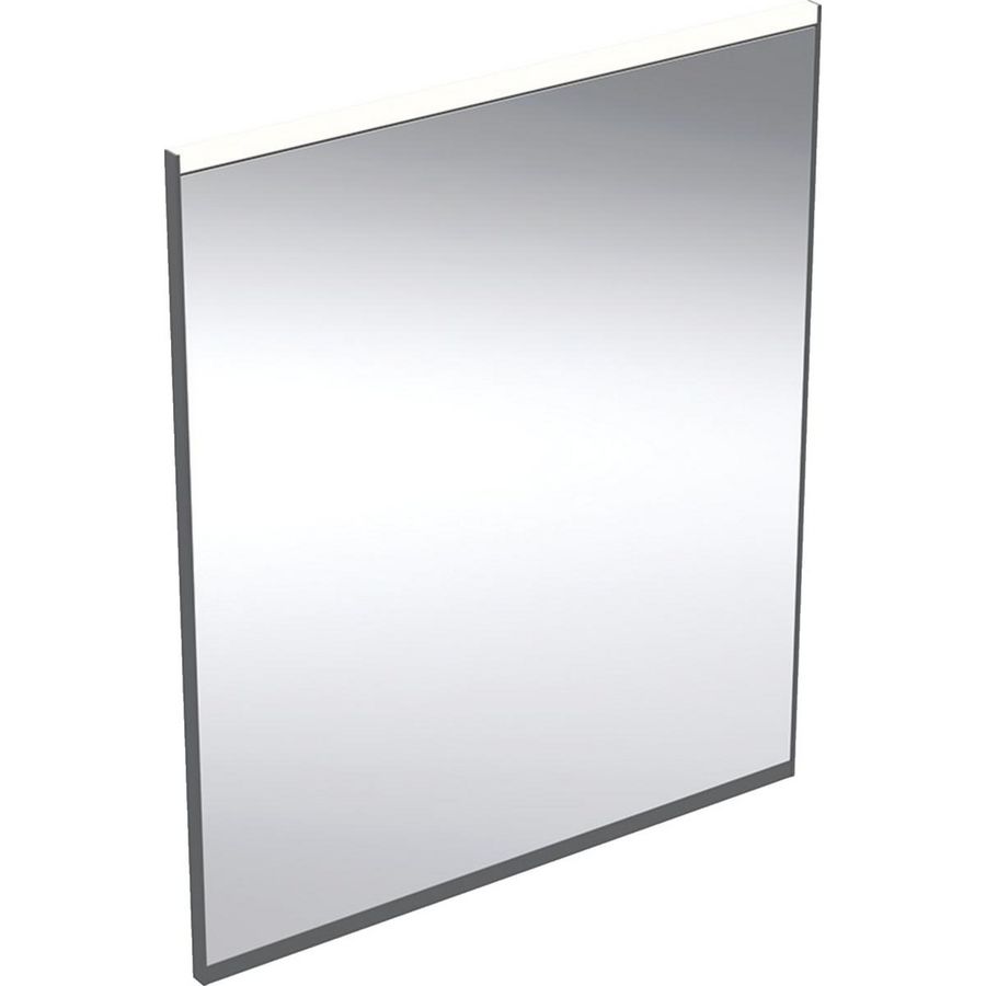 OPTION PLUS SQUARE spiegel 600x700mm (bxh) matzwart incl. in- en directe led-verlichting